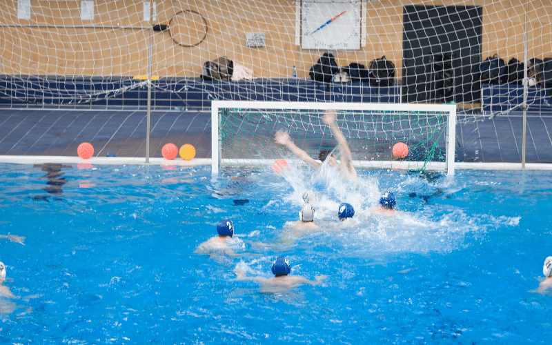 Water polo rules and field setup with tactical strategies